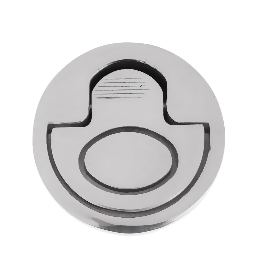 Marine Boat 2''/5cm Round Flush Pull Lift Ring Handle Hatch Latch Locker Cabinet Hardware Accessories