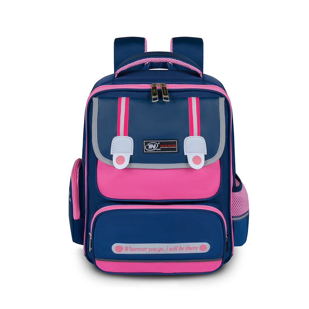 Balo Học Sinh TNBags Smart Pink TN.B 3112, Balo Học Sinh Cho Bé Gái, Chống thấm nước bền màu và dễ dàng vệ sinh