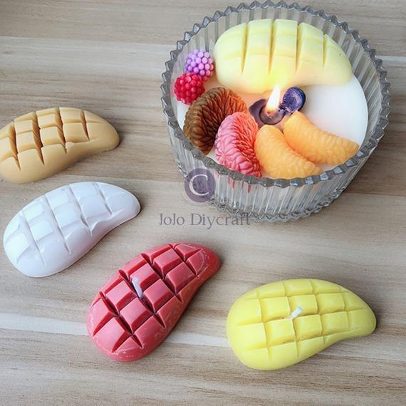 Khuôn silicon 3d làm bánh làm rau câu mẫu Quả xoài xắt miếng