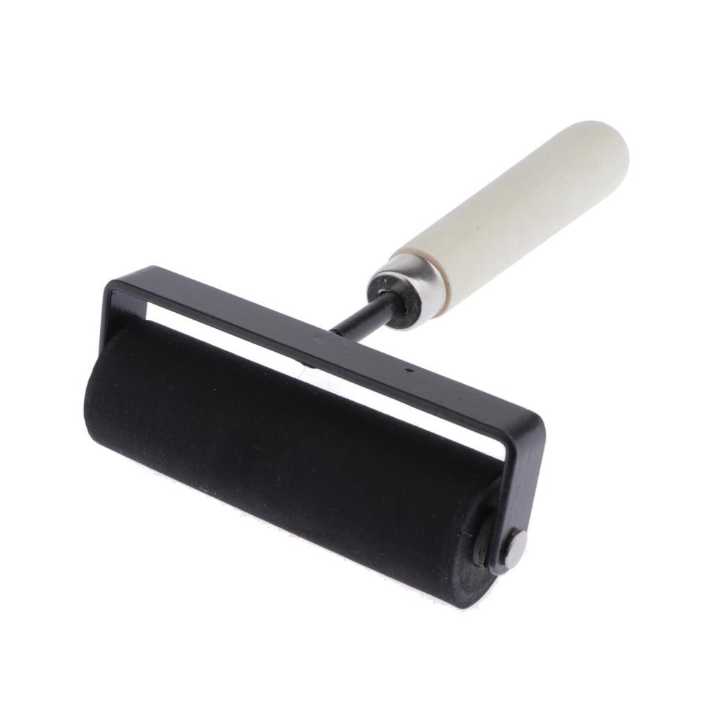 Rubber Brayer Roller for Printing Inks Oil Painting Art Clay Stamping 4in