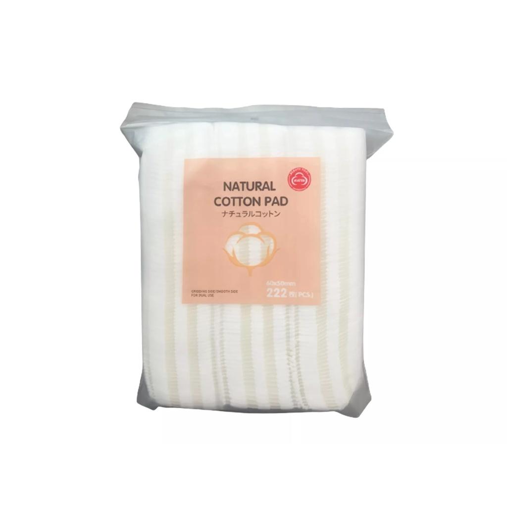 Túi 222 Bông Tẩy Trang Hatsu Natural Cotton Pads 100% Tự Nhiên An Toàn Mềm Mại