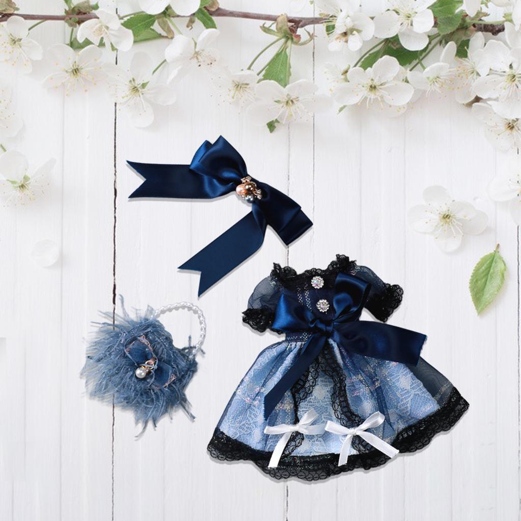 Fashion Wedding Party Dress Gowns Clothes for 30cm Doll Dress up