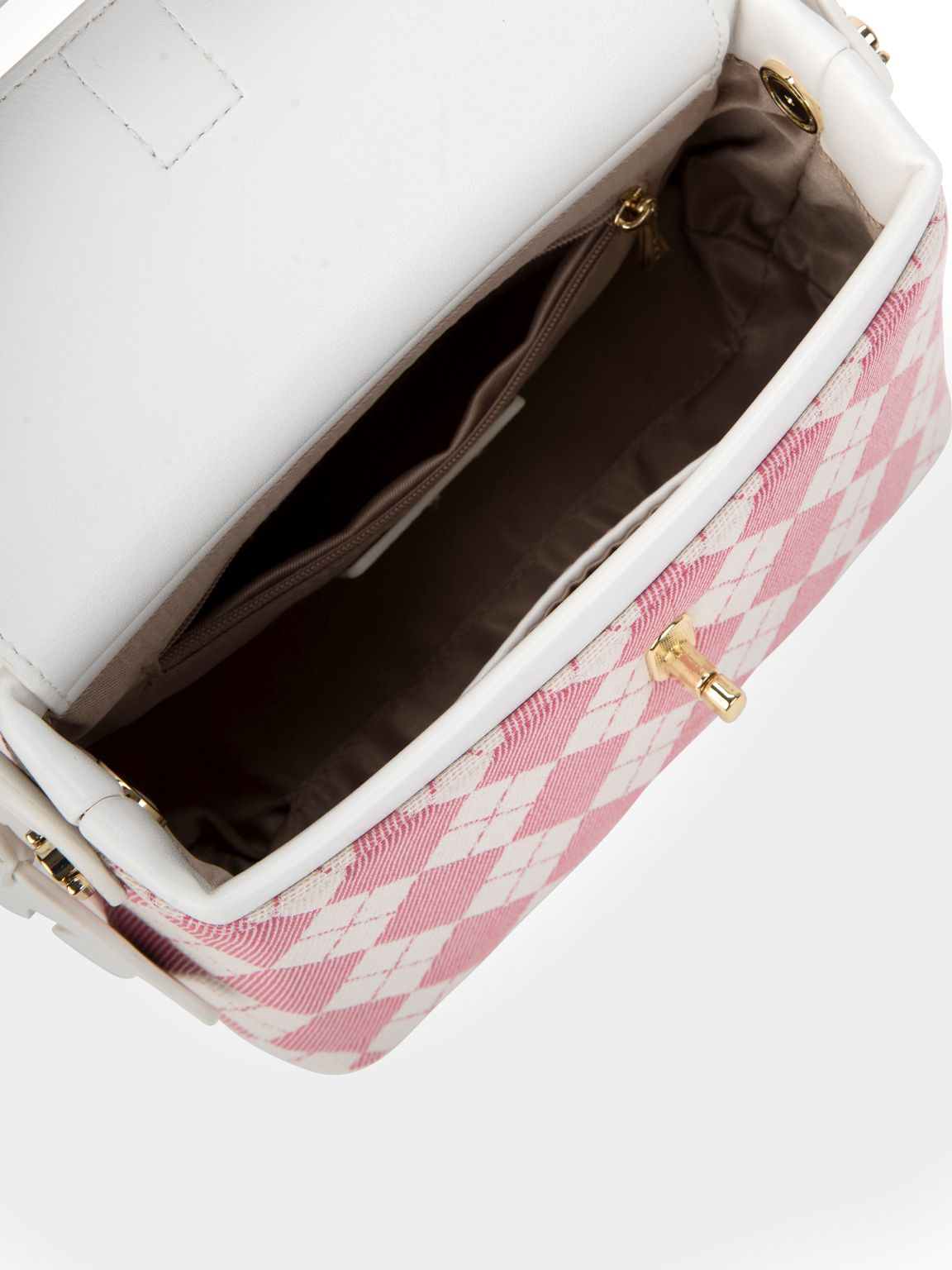 Túi Handbag nữ họa tiết caro phối màu trẻ trung SABLANCA HB0164