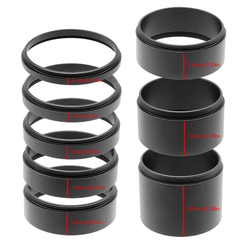 T2 M48x0,75 Đầu mở rộng tiêu cự Bộ dụng cụ ống 3 5 7 10 12 15 20 30 mm cho chụp ảnh kính thiên văn thiên văn T mở rộng T84C
