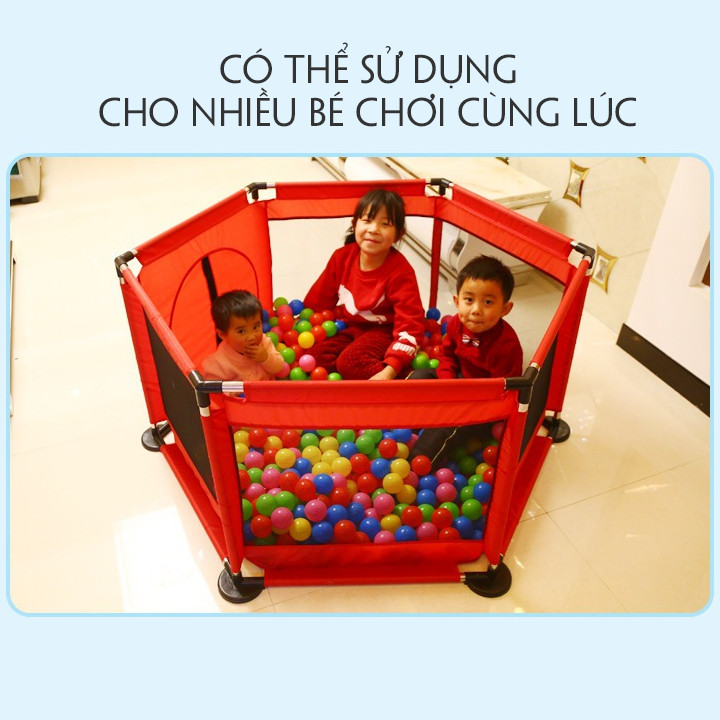 Bộ quây cũi kiêm nhà bóng cho bé yêu