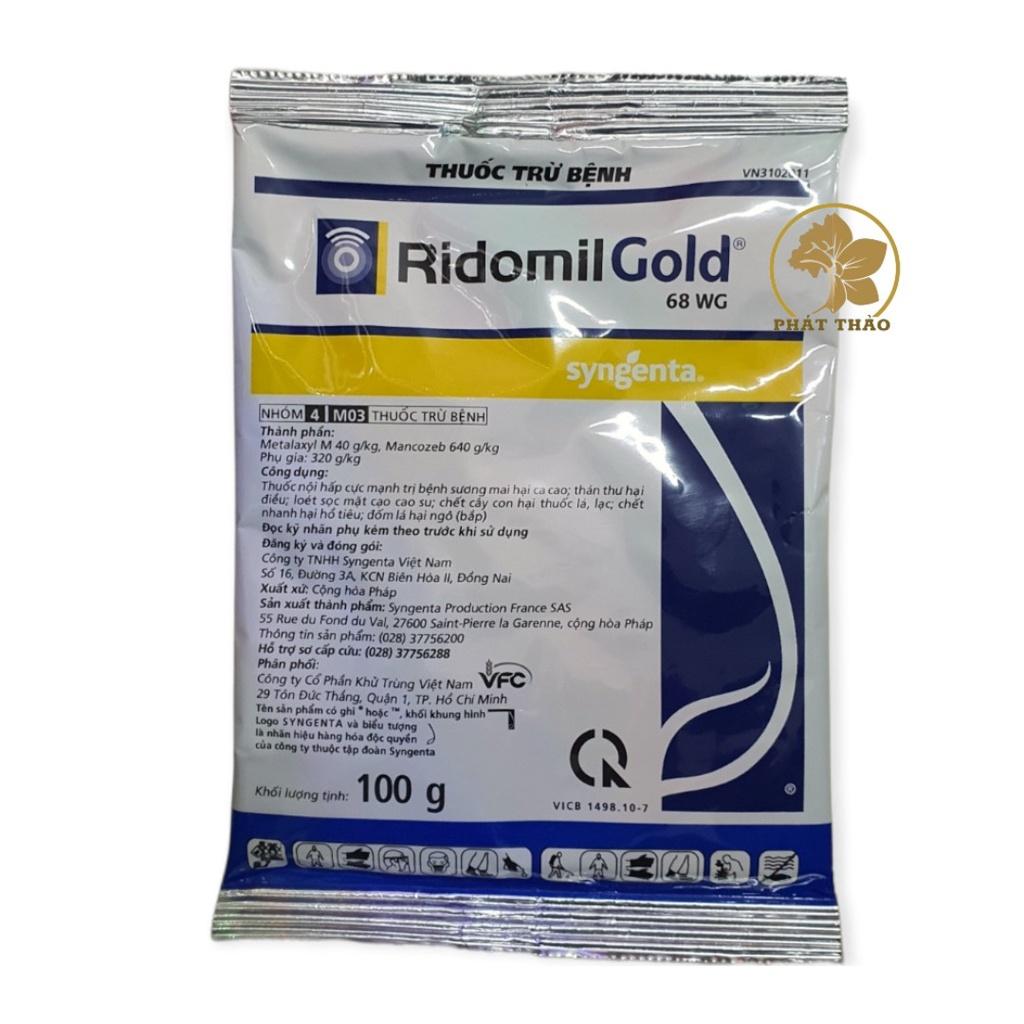 Thuốc trừ nấm bệnh Ridomil Gold 68WG 100g