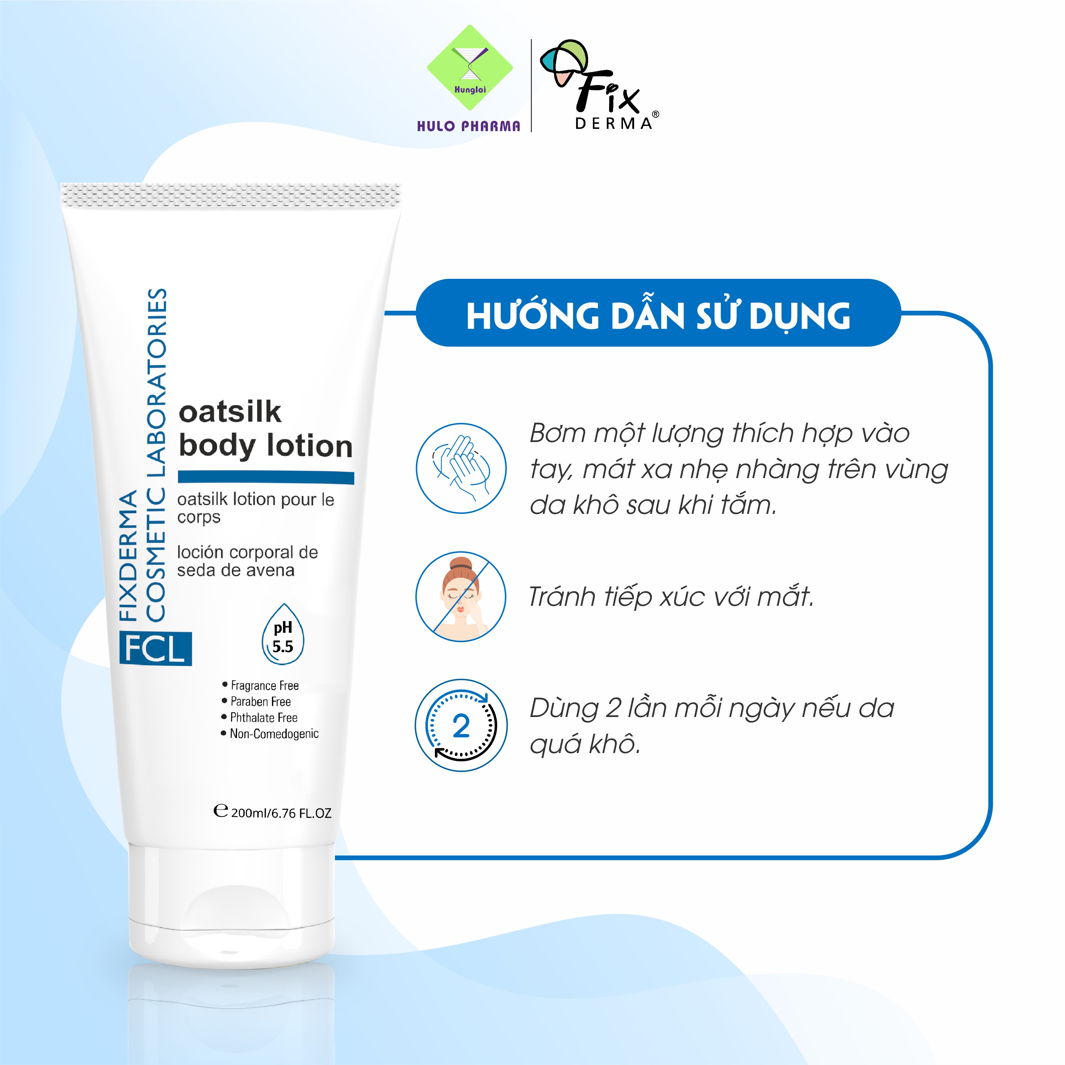 Sữa Tắm Dưỡng Ẩm FCL Oatsilk Soap Free Body Wash Làm Mêm Mịn Cho Da Nhạy Cảm 200ml - Hùng Lợi