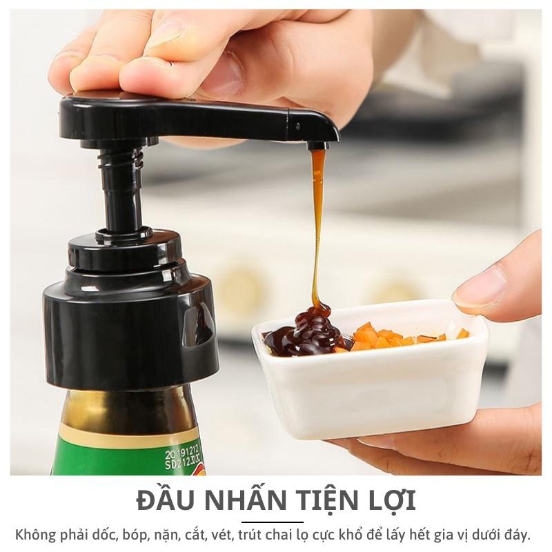 Đầu vòi nhấn lấy nước sốt, tương ớt, dầu hào, tương cà KooBee