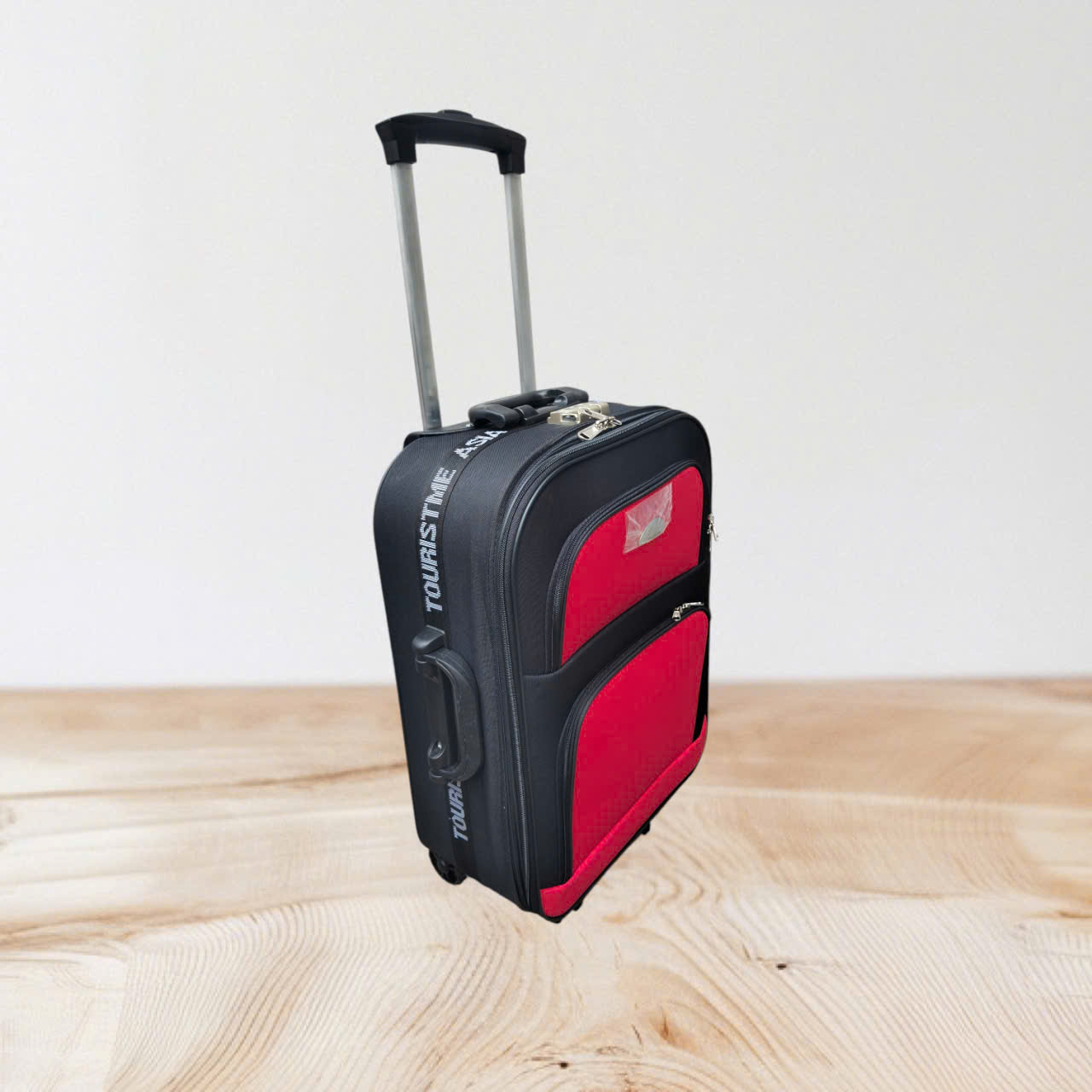 Vali Du Lịch Kéo Tay  Màu Đen Phổi Đỏ có nắp 20 và 22 Inch