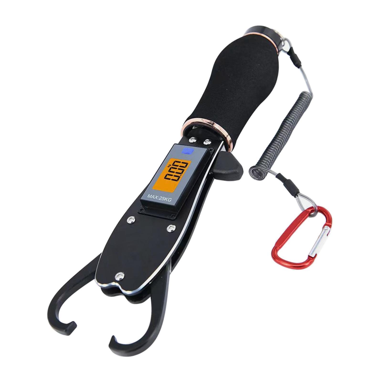 Fish Lip Gripper Fish Lip Grabber with Scale Multifunctional Waterproof Portable Professional Saltwater Heavy Duty Fishing Scale Fish Holder