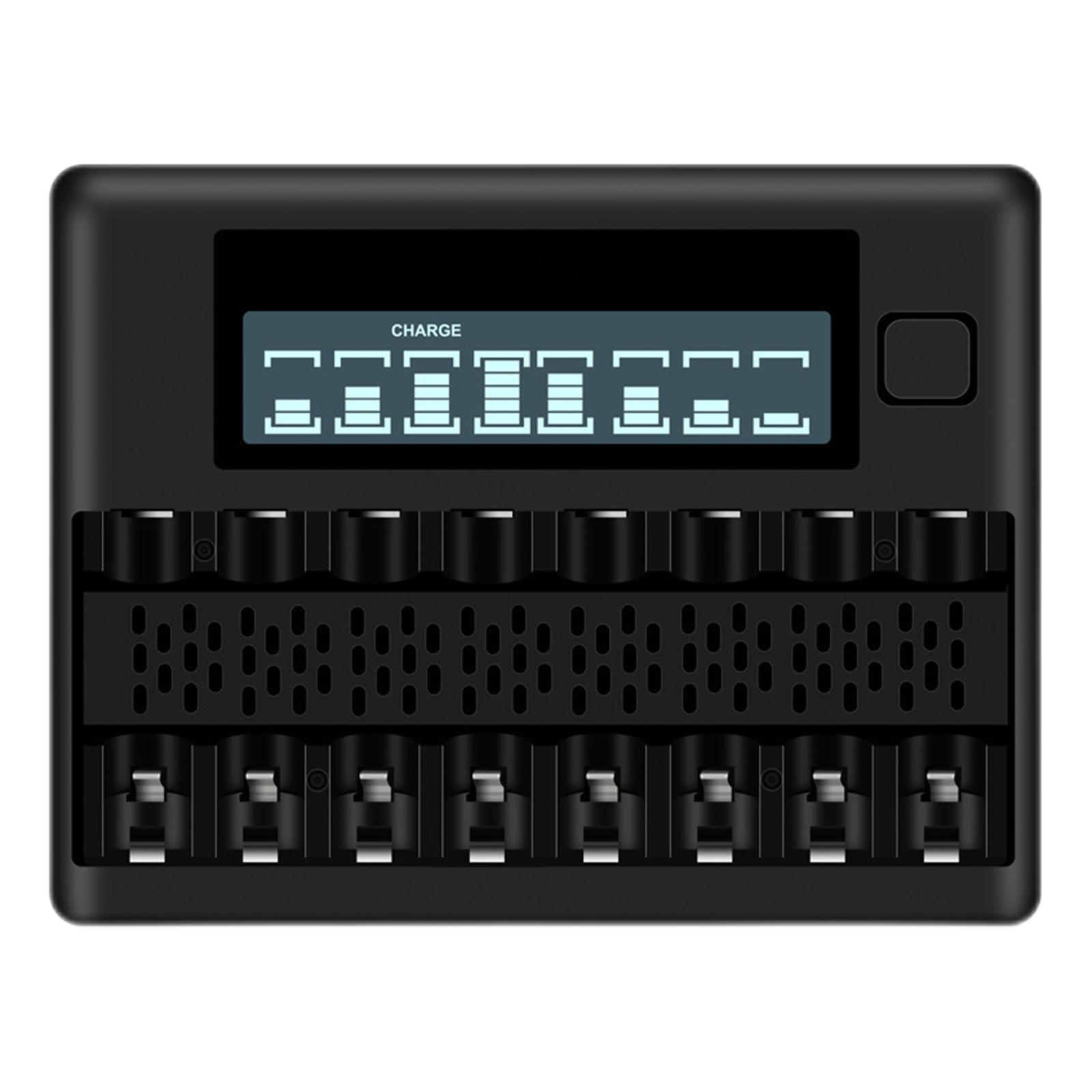 Portable Smart Battery Charger with Micro USB Type C Universal for Rechargeable Batteries