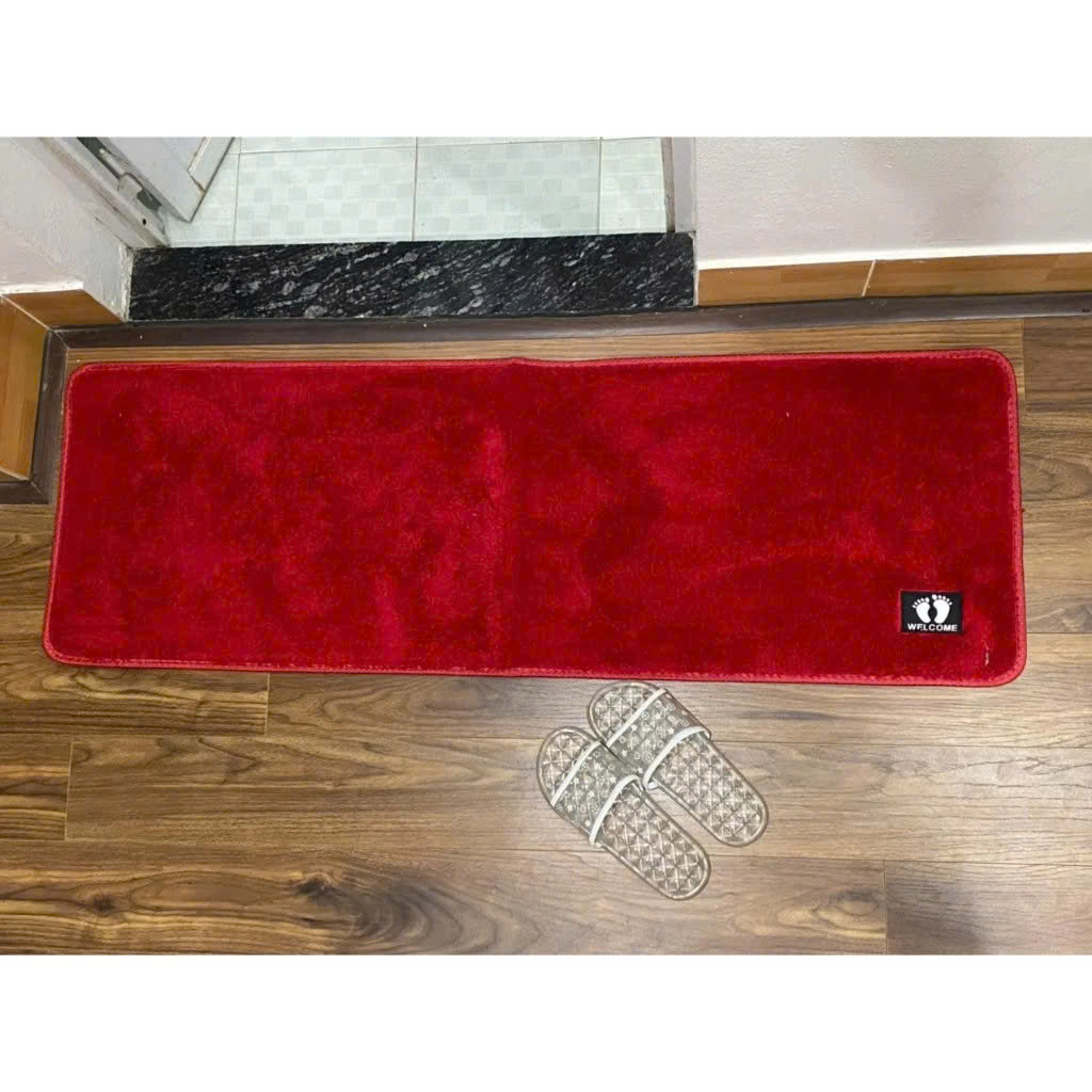 Bộ 2 Thảm Nhà Bếp Lông Cừu Cao Cấp Chống Trơn Trượt – Thảm Lau Chân 40x60 &amp; 40x120cm Hút Nước Nhanh, Bám Sàn Tốt, Siêu Bền - HÀNG CHÍNH HÃNG MINIIN
