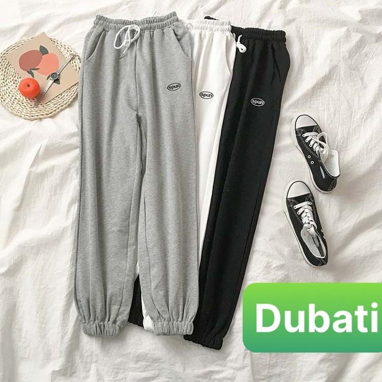 QUẦN JOGGERS THỂ THAO NAM NỮ SPUN 3 MÀU BO ỐNG SIÊU HOT- ODUBATI FASHION