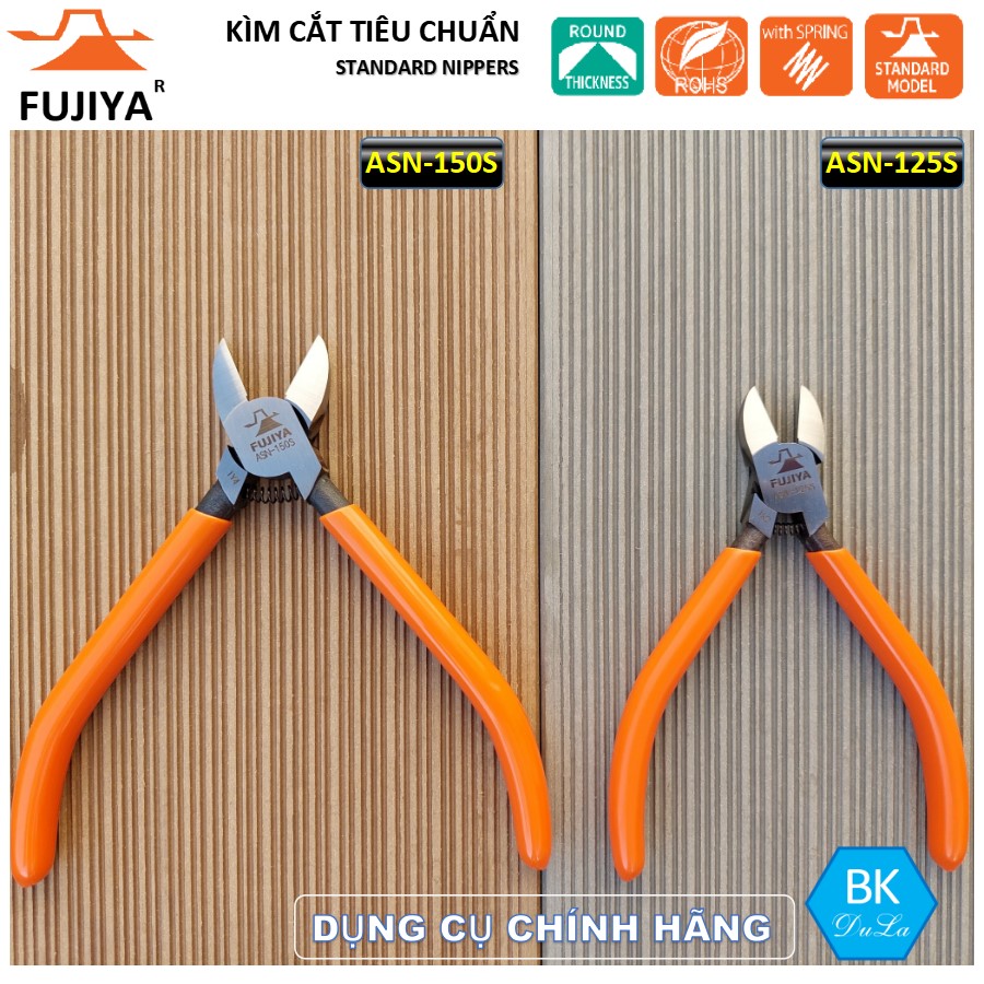 Kìm cắt tiêu chuẩn 125mm Fujiya ASN-125S- Công nghệ Nhật Bản