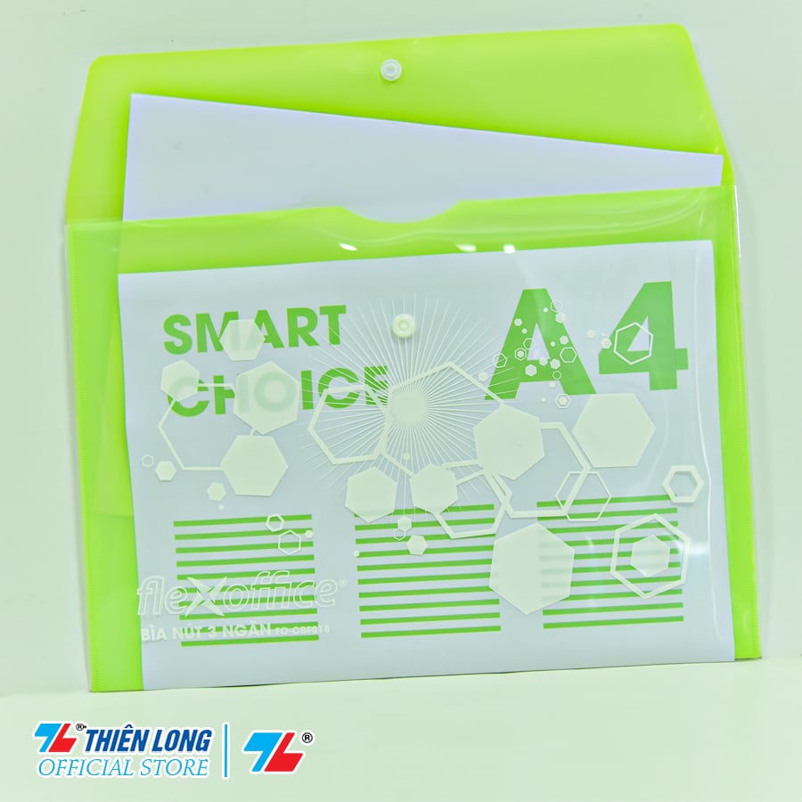 Combo 2 Bìa nút 3 ngăn Thiên Long Flexoffice FO-CBF018
