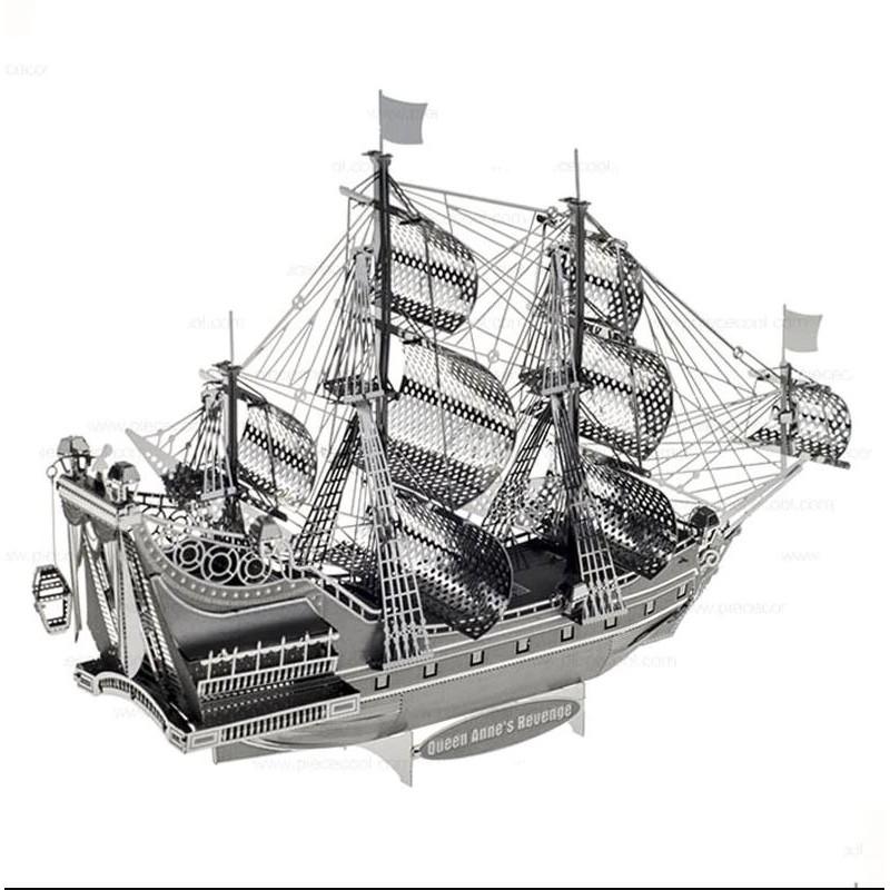 Mô Hình Lắp Ráp 3d Tàu Buồm Nữ Hoàng Anne Báo Thù - Queen Anne’s Revenge !