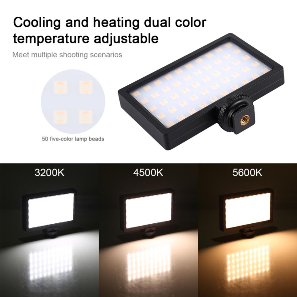 Đèn chụp ảnh RGB Dimmable Led Fill Light 100LED 800LM cho máy ảnh DSLR