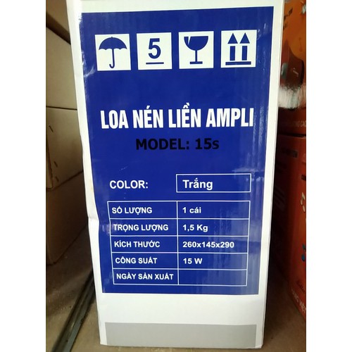 LOA NÉN - PHÓNG THANH LIỀN AMPLI CÔNG SUẤT 15W - HÀNG CHÍNH HÃNG