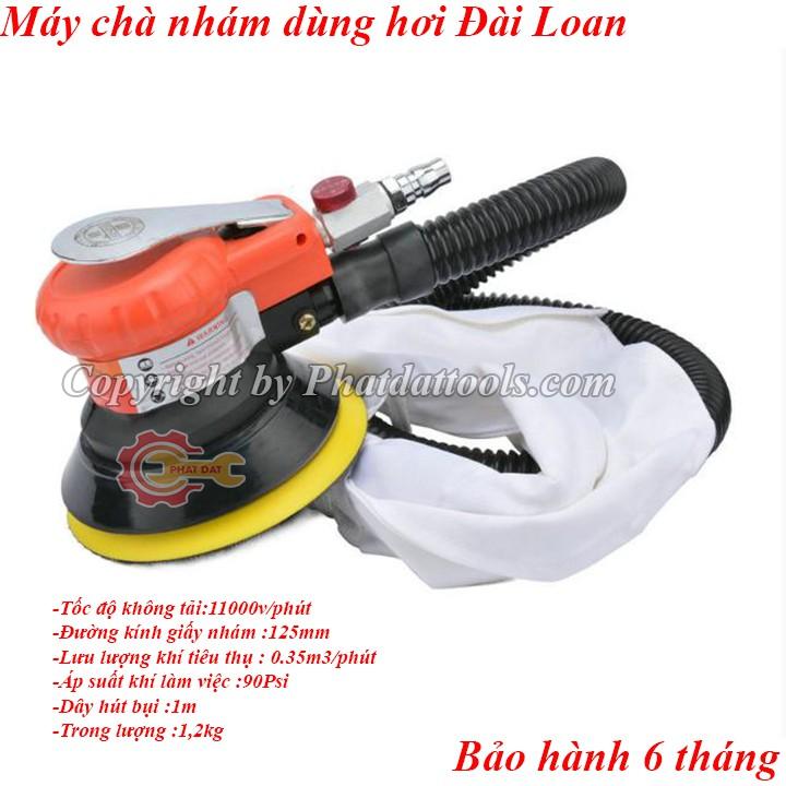 Máy chà nhám dùng hơi YUNICA 8402-Máy xoa khí nén Đài Loan-Đường kính giấy 125mm-Bảo hành 6 tháng