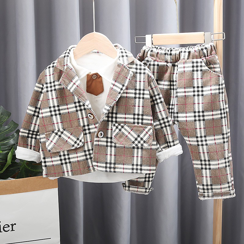 Set vest 3 chi tiết bé trai đi tiệc