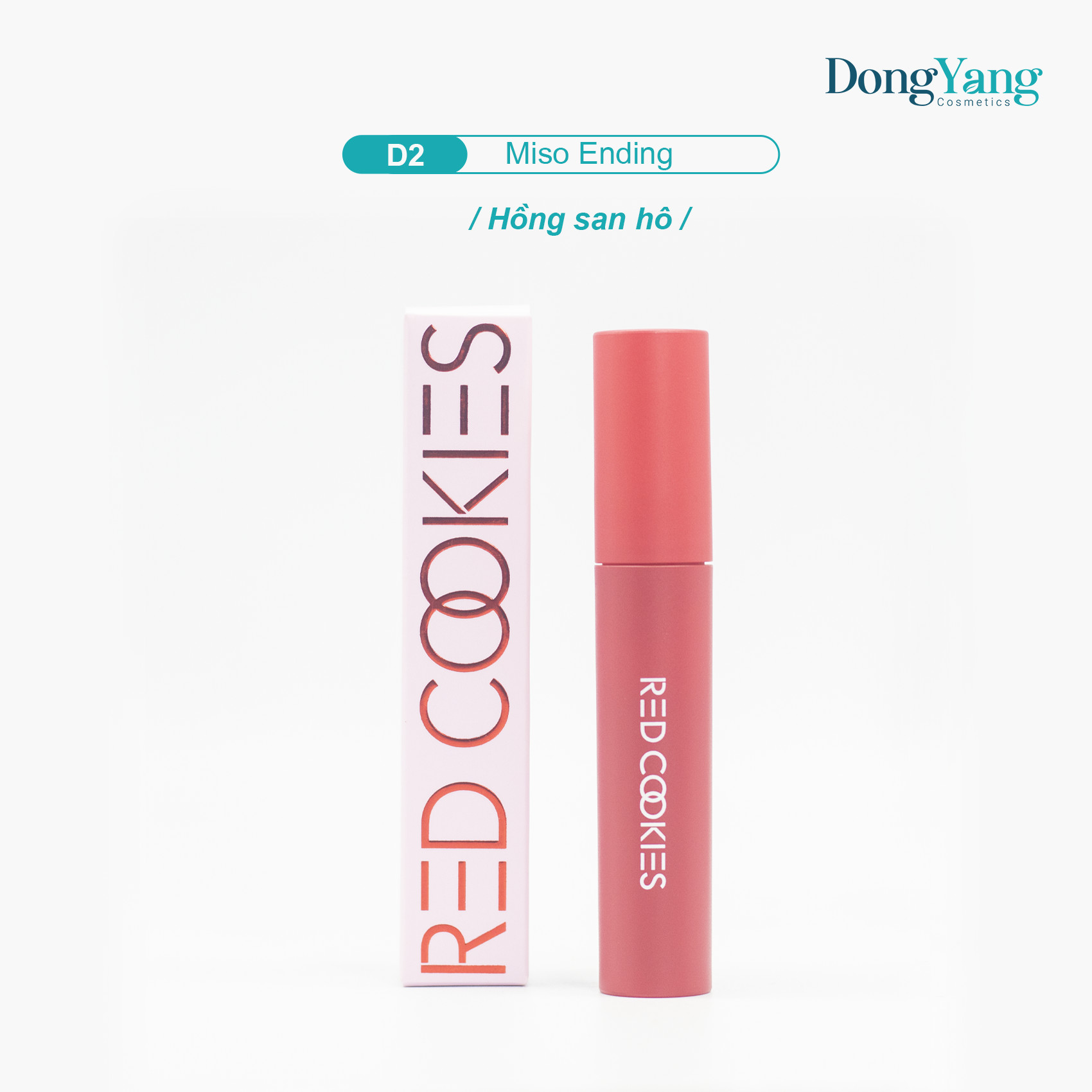 Son Lì Red Cookies Water Dew Velvet Tint Hàn Quốc Màu D2 - Hồng San Hô