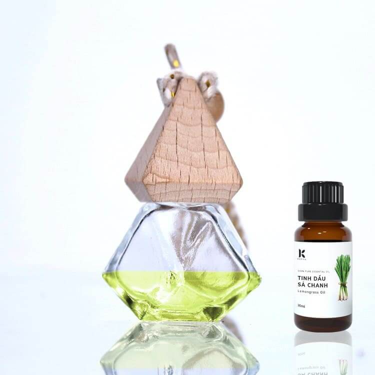 Lọ Treo Xe Ô Tô Tinh Dầu Sả Chanh Kepha - Khử Mùi Xe Hơi - Tủ Quần Áo - Thanh Lọc Không Khí