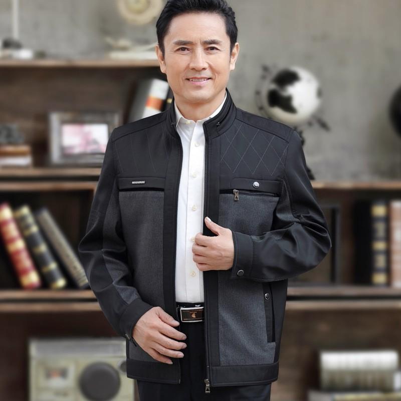 Áo khoác cho bố, áo khoác lót lông nam trung tuổi MF83
