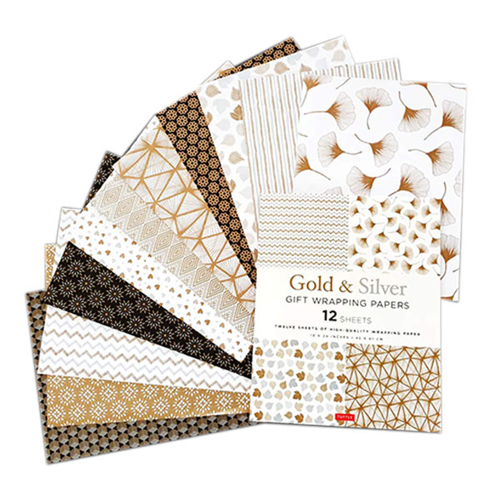 Gold &amp; Silver Gift Wrapping Papers