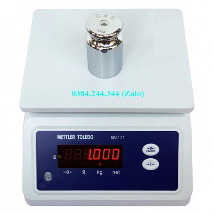 Cân điện tử chống nước Mettler Toledo BPA 121, mức cân tối đa 1.5kg, độ chia 0.2g, thiết kế chống nước tốt nhất