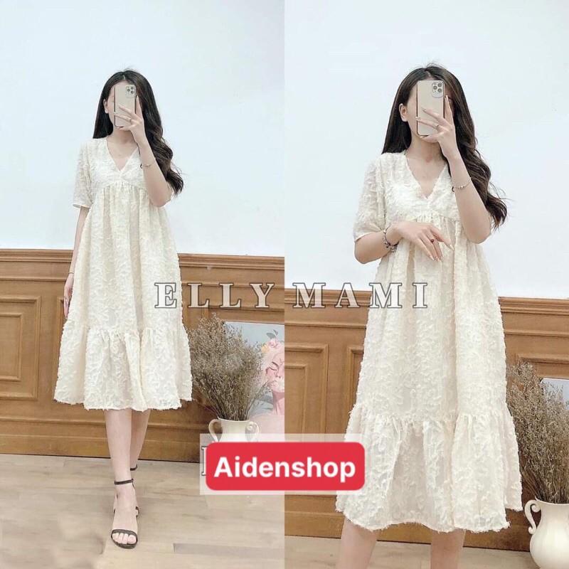 Váy bầu đẹp dáng thời trang công sở,dự tiệc chất ren cao cấp pregnant dress mom