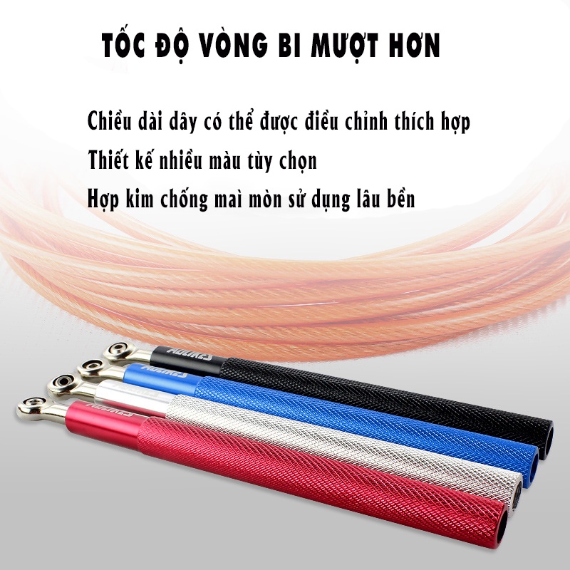 Dây nhảy giảm cân dây nhảy thể thao tay nắm hợp kim nhôm cao cấp TXstar