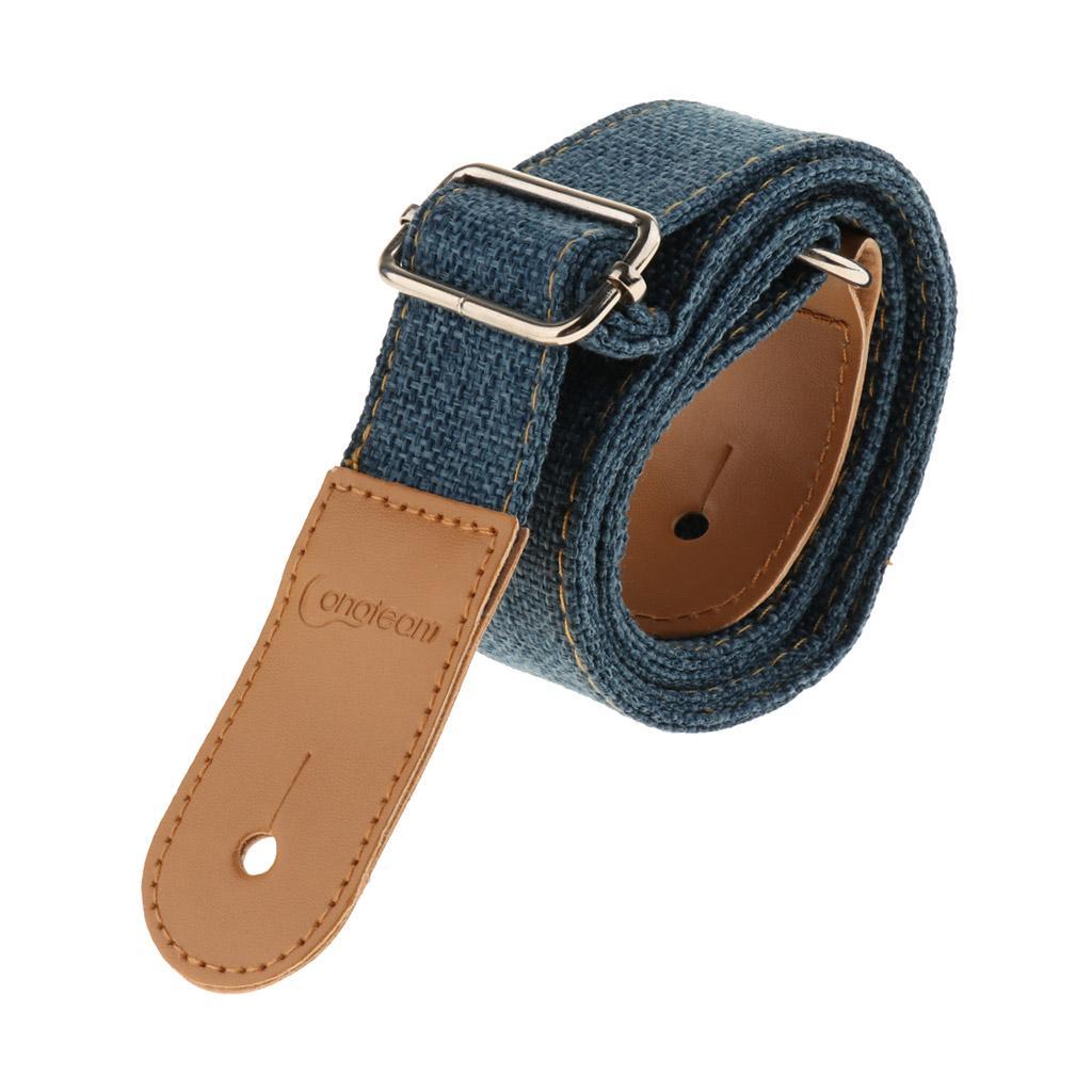 Adjustable Ukulele Strap Belt with PU Leather Ends for  Guitar -