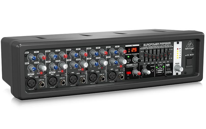 MIXER TÍCH HỢP AMPLY - BEHRINGER PMP550M-Powered Mixers- Hàng chính hãng