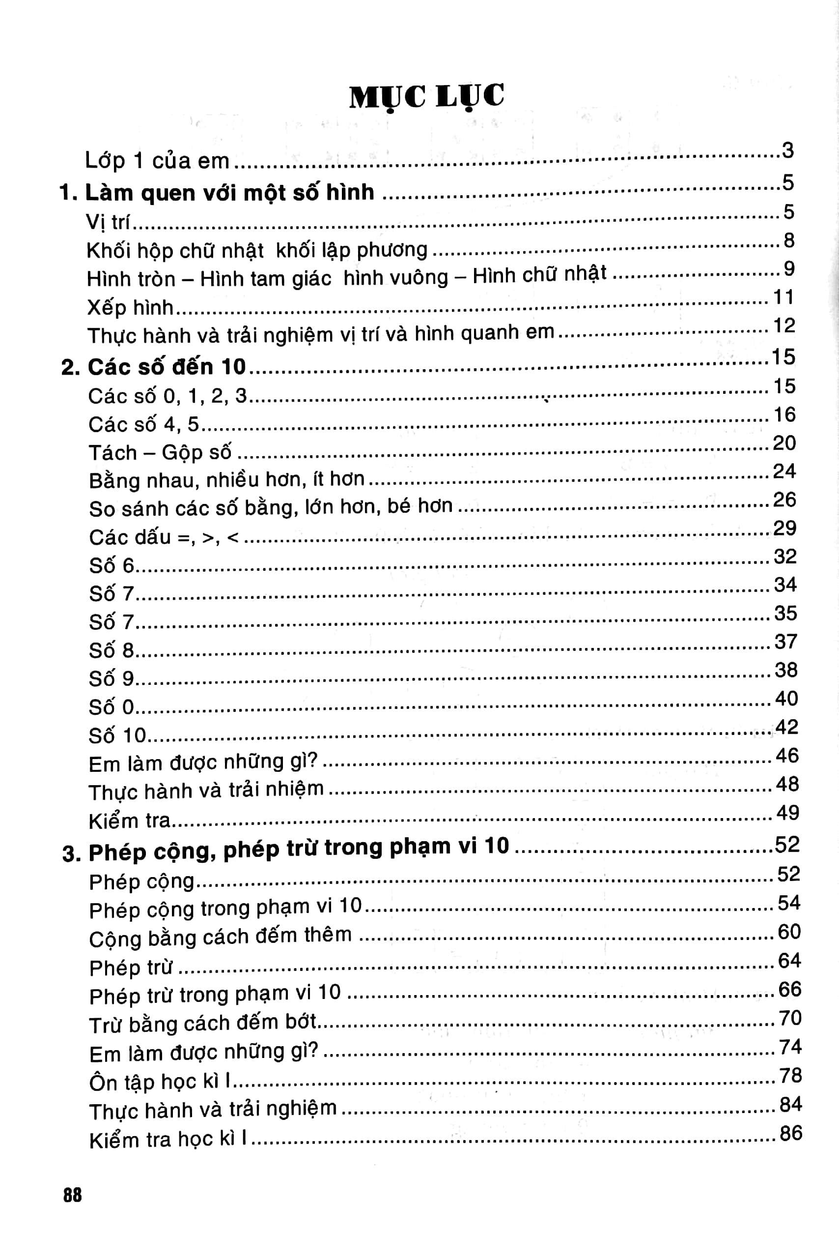 Hướng Dẫn Giải Vở Bài Tập Toán Lớp 1 - Tập 1 (Chân Trời Sáng Tạo)