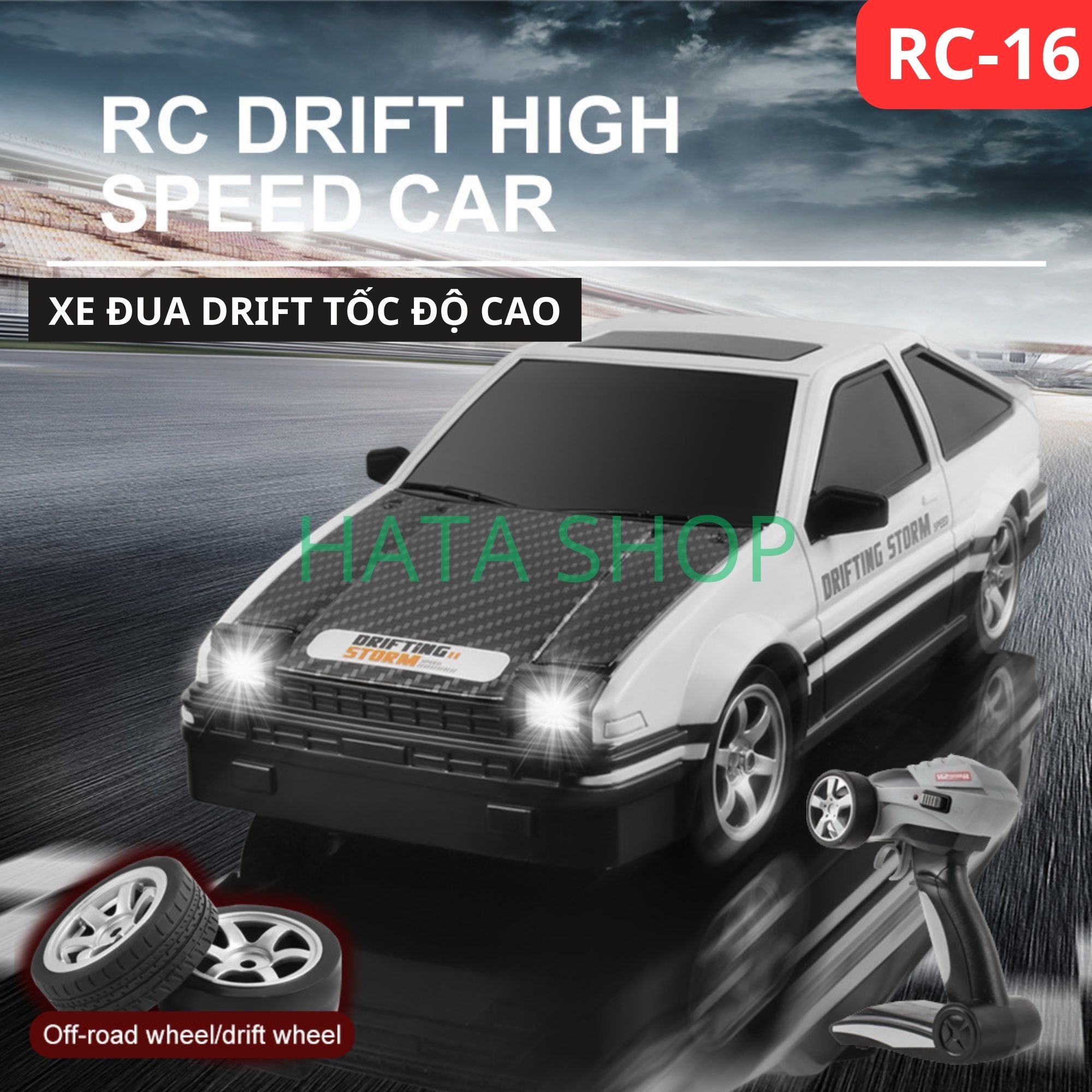 Xe Đua Điều Khiển Drift Super GTR Japan Subaru 30km/h SBR Nissan Tỉ Lệ 1/16 Có Điều Tốc MOTUL AUTECH Nâng Cấp 2023