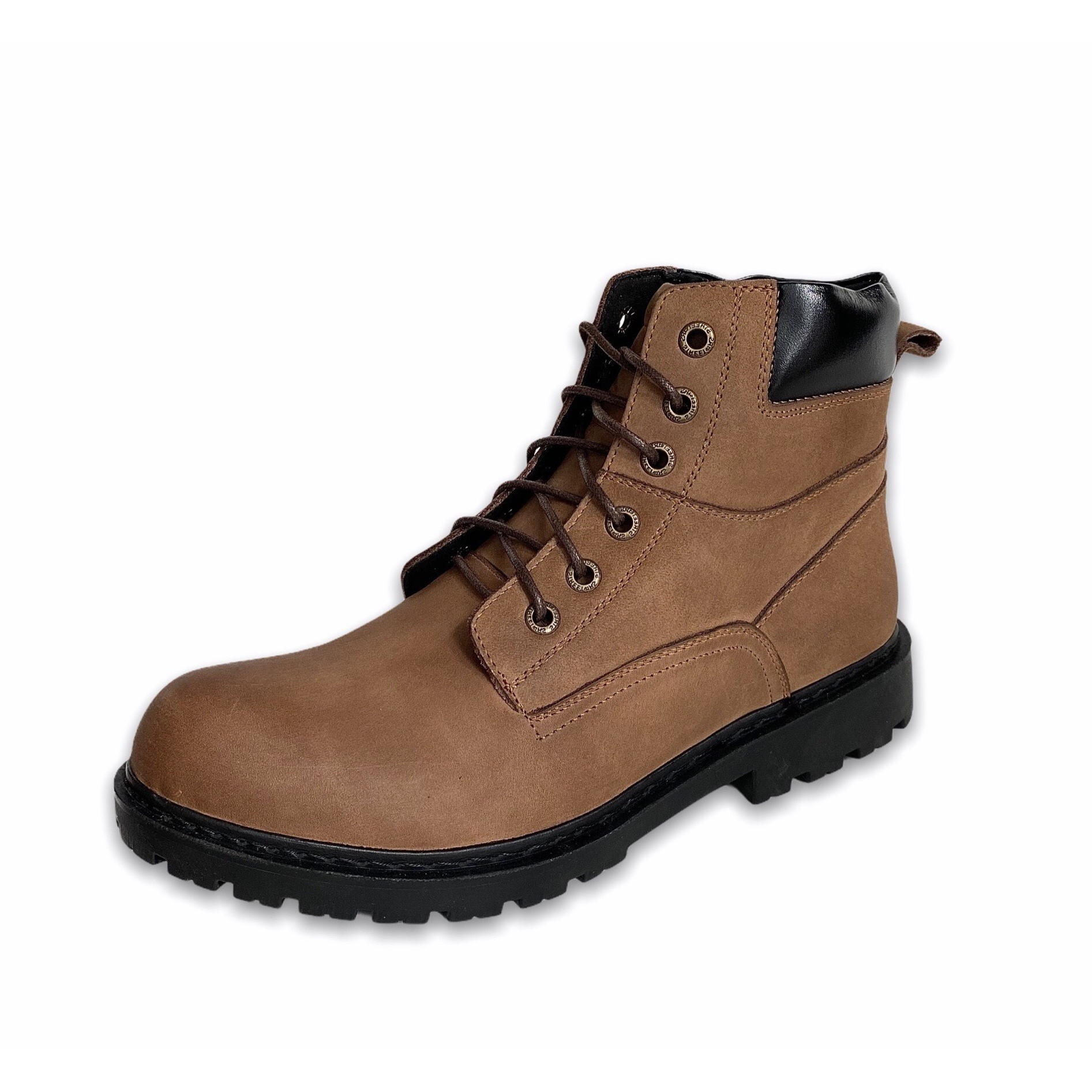 Giày Boots Nam Cổ Cao Da Bò Thật 100% Cao Cấp HN612 Nâu