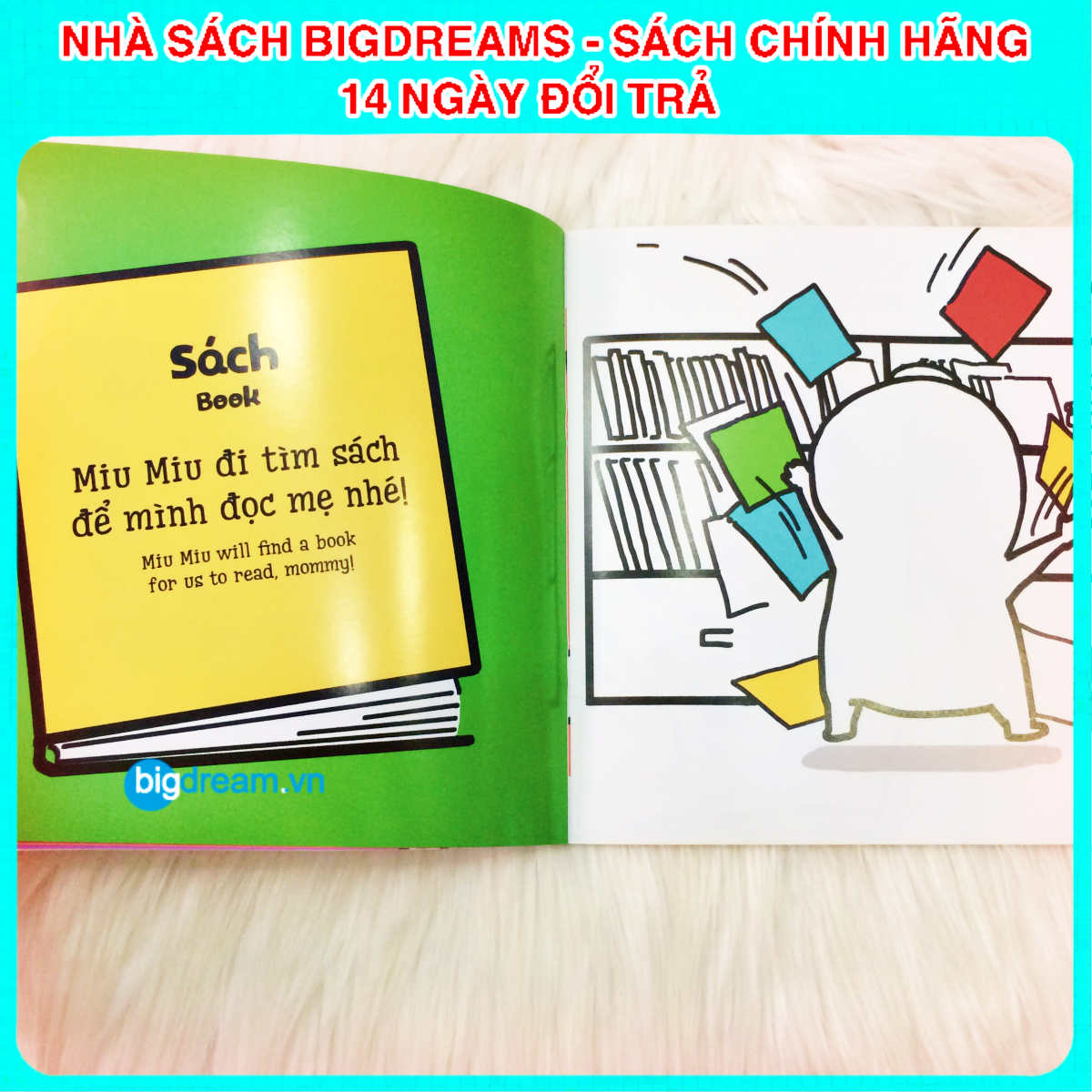 BẢN MỚI SONG NGỮ Miu Miu Tự Lập - Thay Răng Sữa Ehon Kĩ Năng Sống Cho Bé 1-6 Tuổi Miu miu hiểu chuyện Miu bé nhỏ