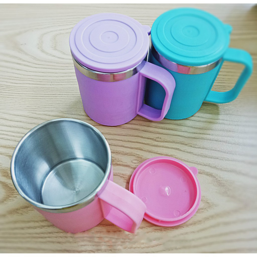 Bộ 2 cốc giữ nhiệt có quai cầm tiện lợi - Hàng nội địa Nhật