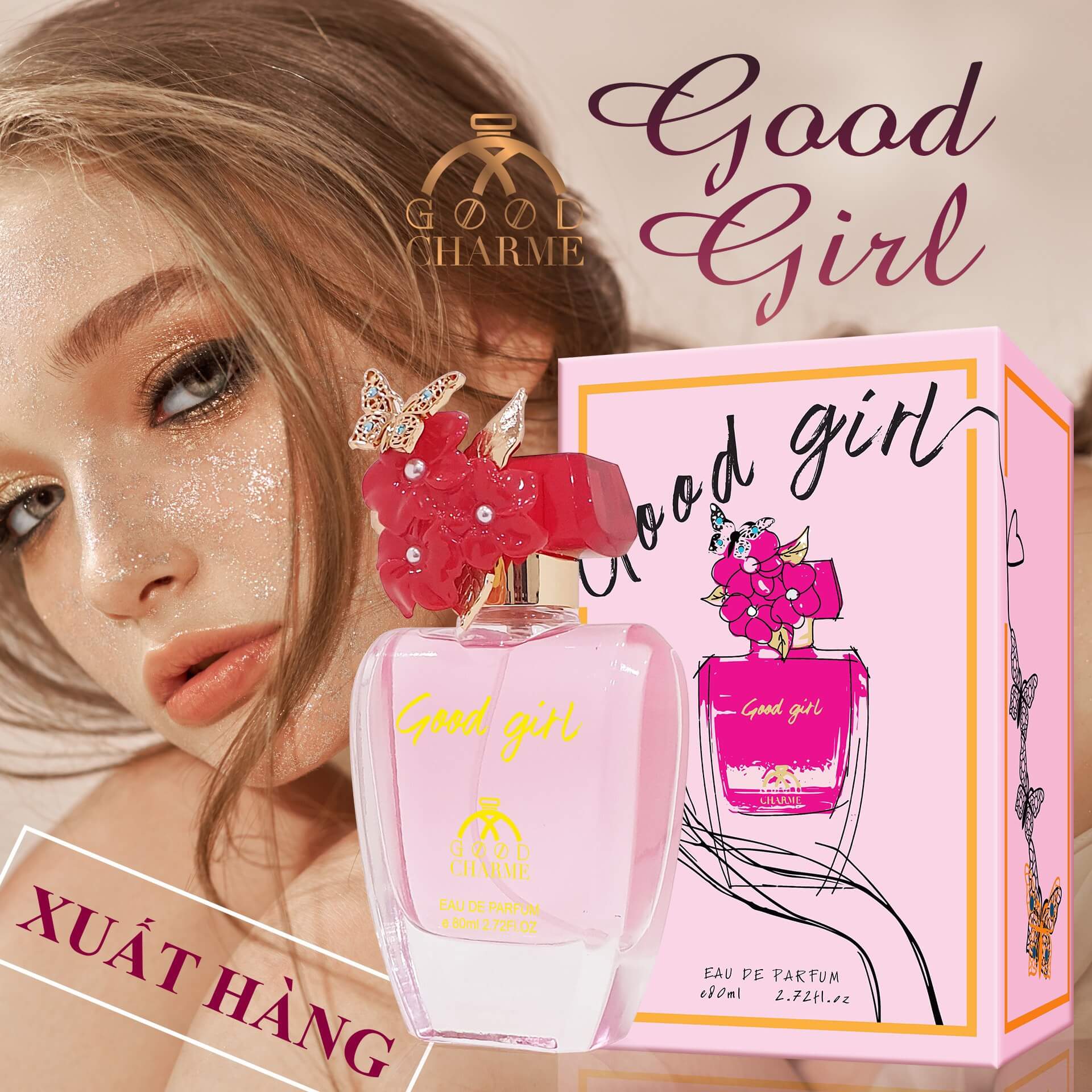 Nước Hoa Nữ Cao Cấp GOOD CHARME GOOD GIRL 80ml Lưu Hương Lâu Gợi Cảm, Lôi Cuốn_Nước Hoa Chính Hãng