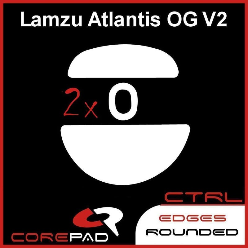 2 Bộ Feet chuột PTFE Corepad Skatez CTRL Lamzu Atlantis OG V2 Superlight / Lamzu Atlantis OG V2 4K Superlight - Hàng Chính Hãng