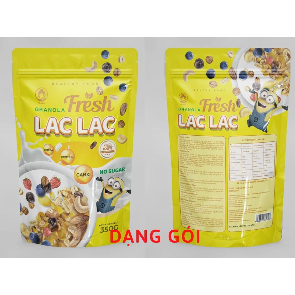 Granola Fresh Lạc Lạc Siêu Hạt Tươi 650g Hạt To Ăn Giòn Tươi Ngon Hỗ Trợ Giảm Cân và Ăn Kiêng