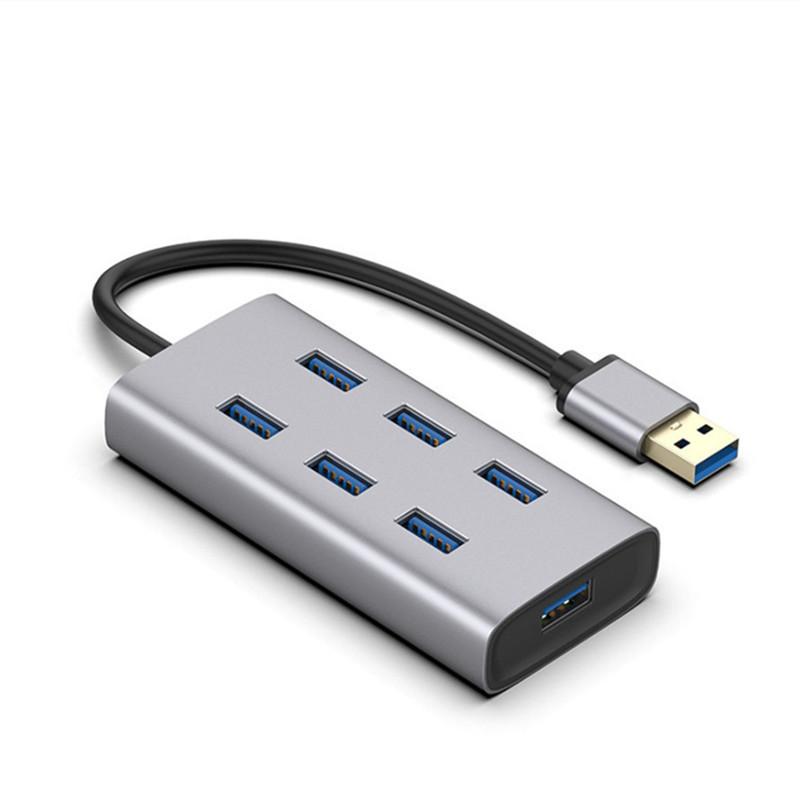 HUB USB 3.0 7 cổng phong cách mới nhất của máy tính USB 3.0 tốc độ cao đến HUB bảy cổng dock mở rộng một kéo bảy bộ mở rộng