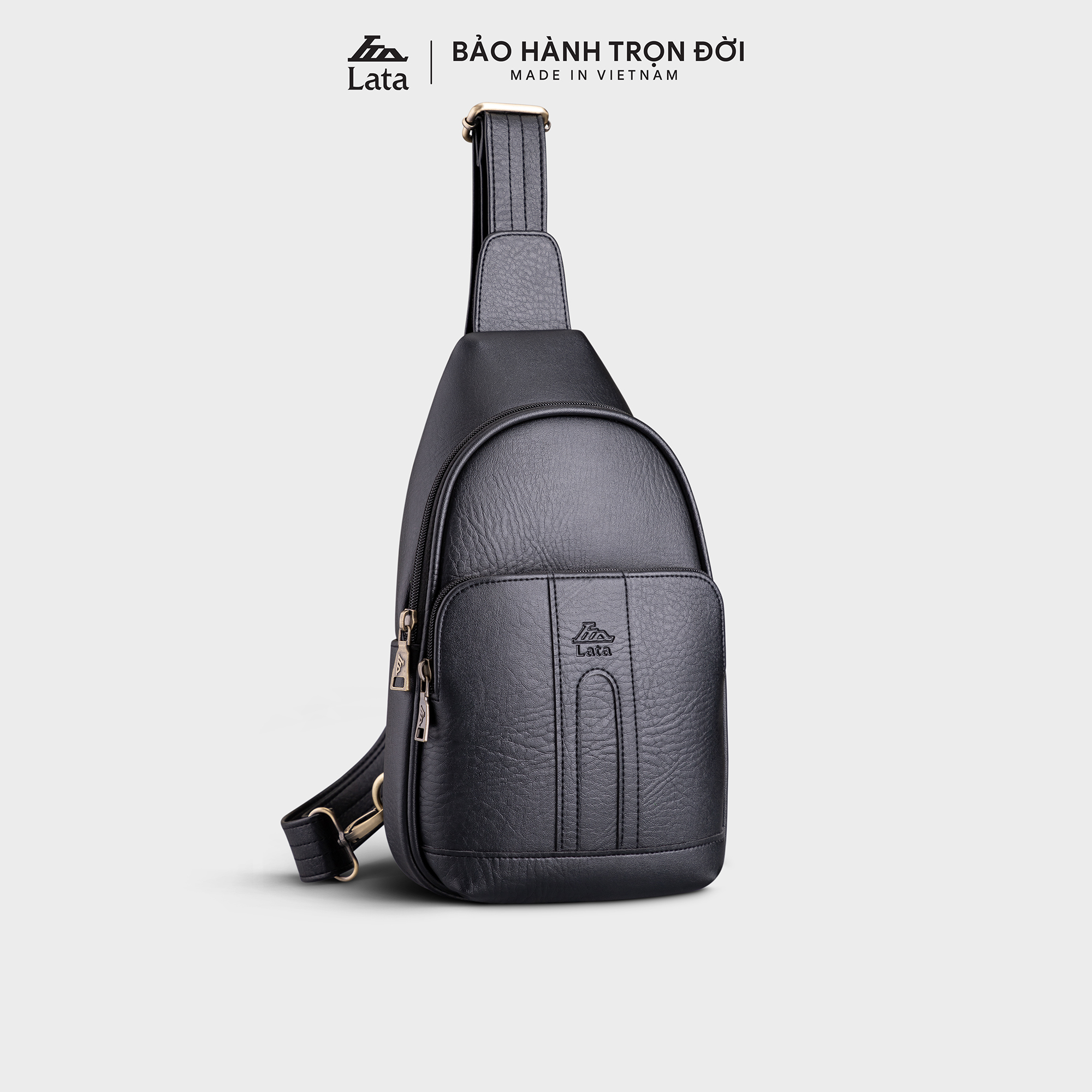 Balo Lata ( Thời trang nam cá tính cở nhỏ - Balo đeo chéo da BALC29 )