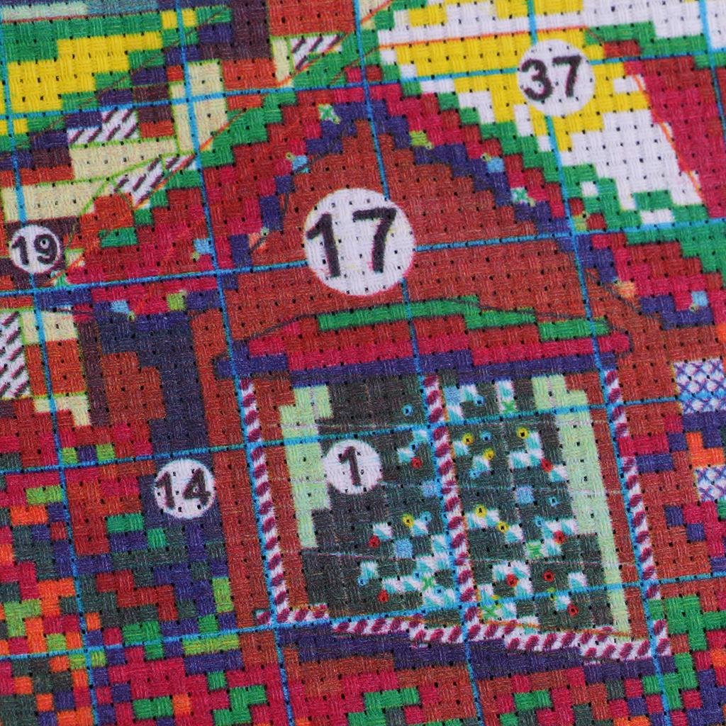 11CT 67x52cm Stamped Cross Stitch Kits Pre-Printed Pattern - Winter Village