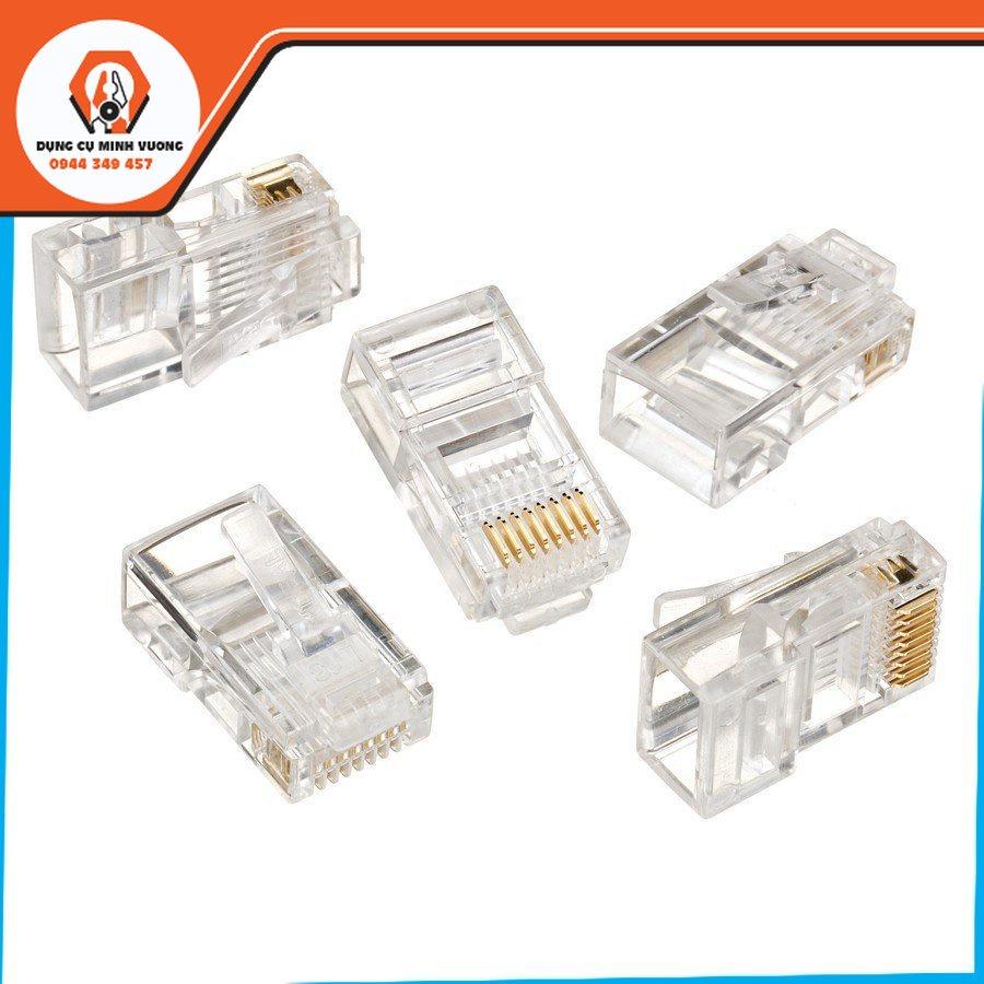 Bộ 10 hạt mạng RJ45 chân đồng chuẩn 1000/100 Mbs -dc995