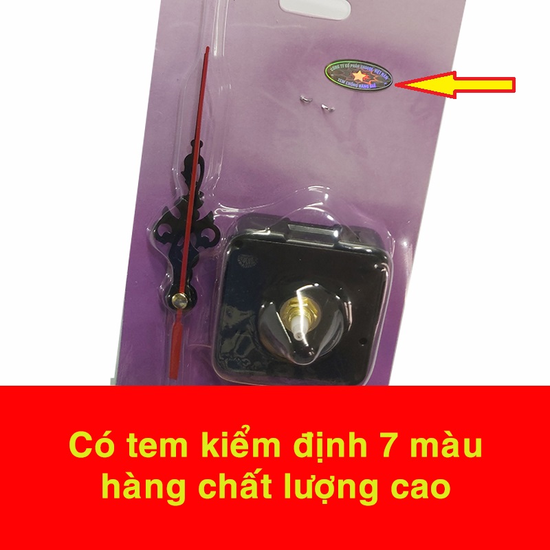 Bộ Máy Đồng Hồ Treo Tường Kim Trôi (Full Box)