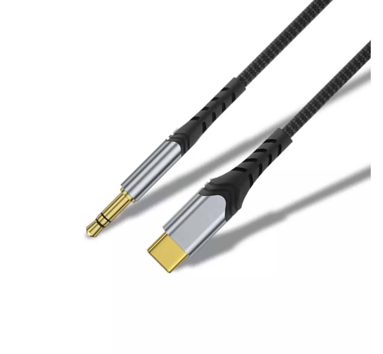 Jack Chuyển Wiwu AUX Stereo Cable 3.5mm To USB- C YP03 Chất Liệu Hợp Kim Nhôm Chất Lượng Cao, Bền Bỉ - Hàng Chính Hãng