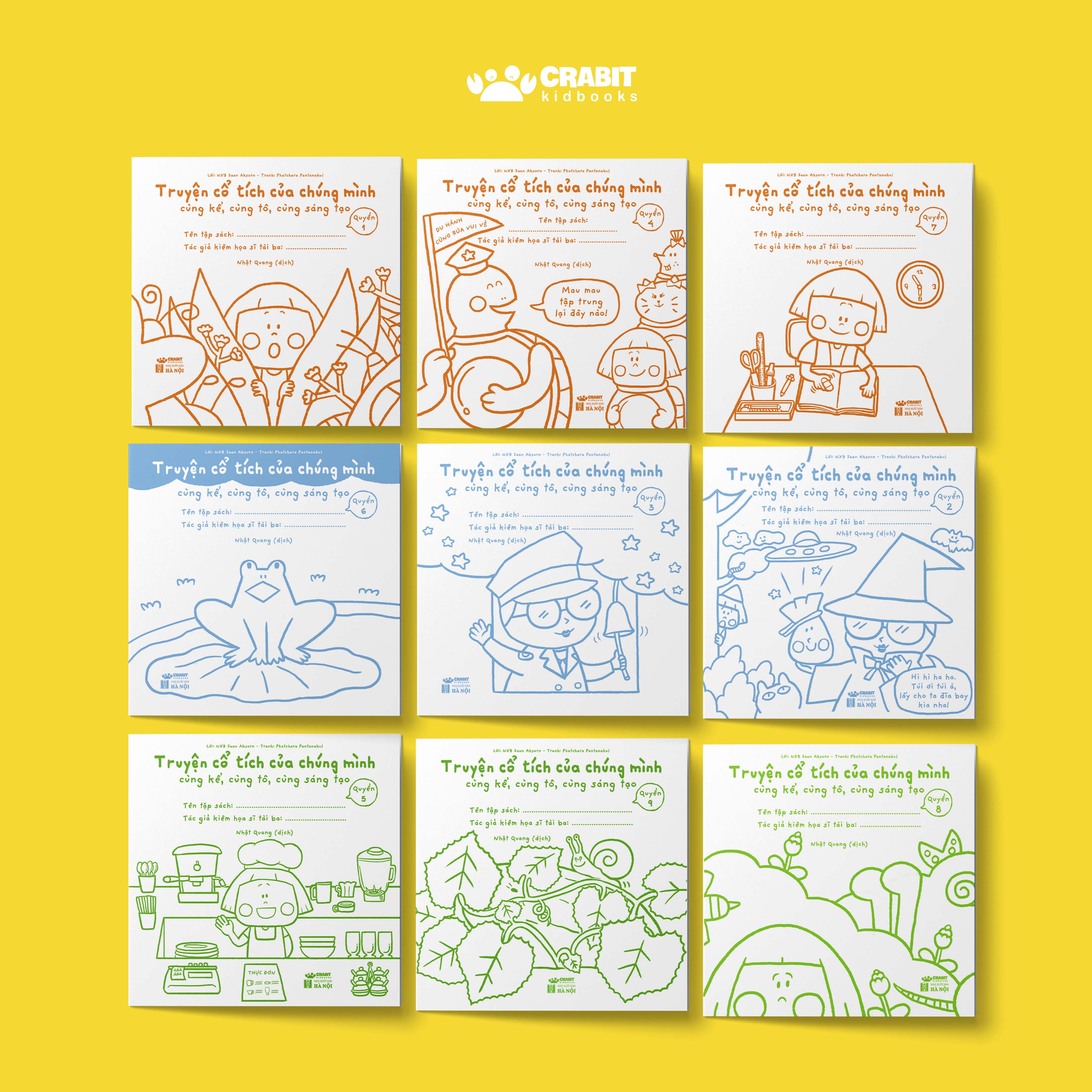 Sách tô màu - Truyện cổ tích của chúng mình - Crabit Kidbooks