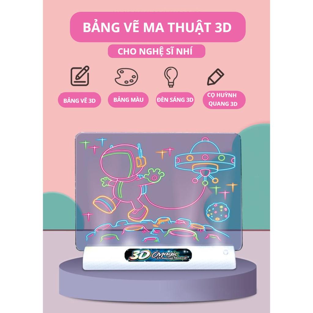TRANH VẼ 3D HỖ TRỢ BÉ SÁNG TẠO VẼ RA 1 THẾ GIỚI