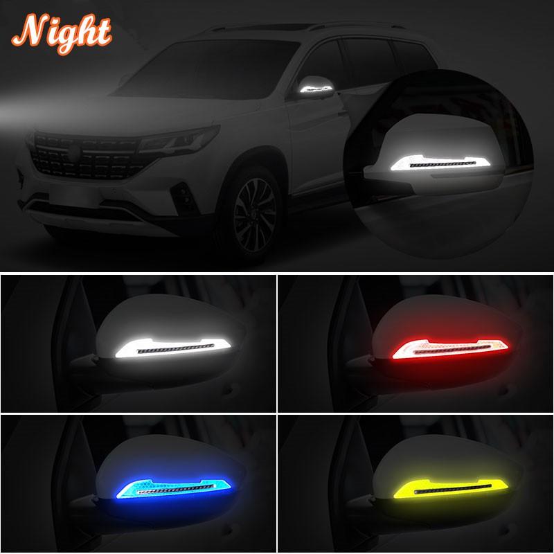 2 Miếng dán phản quang 5D bằng sợi carbon cảnh báo an toàn cho xe hơi